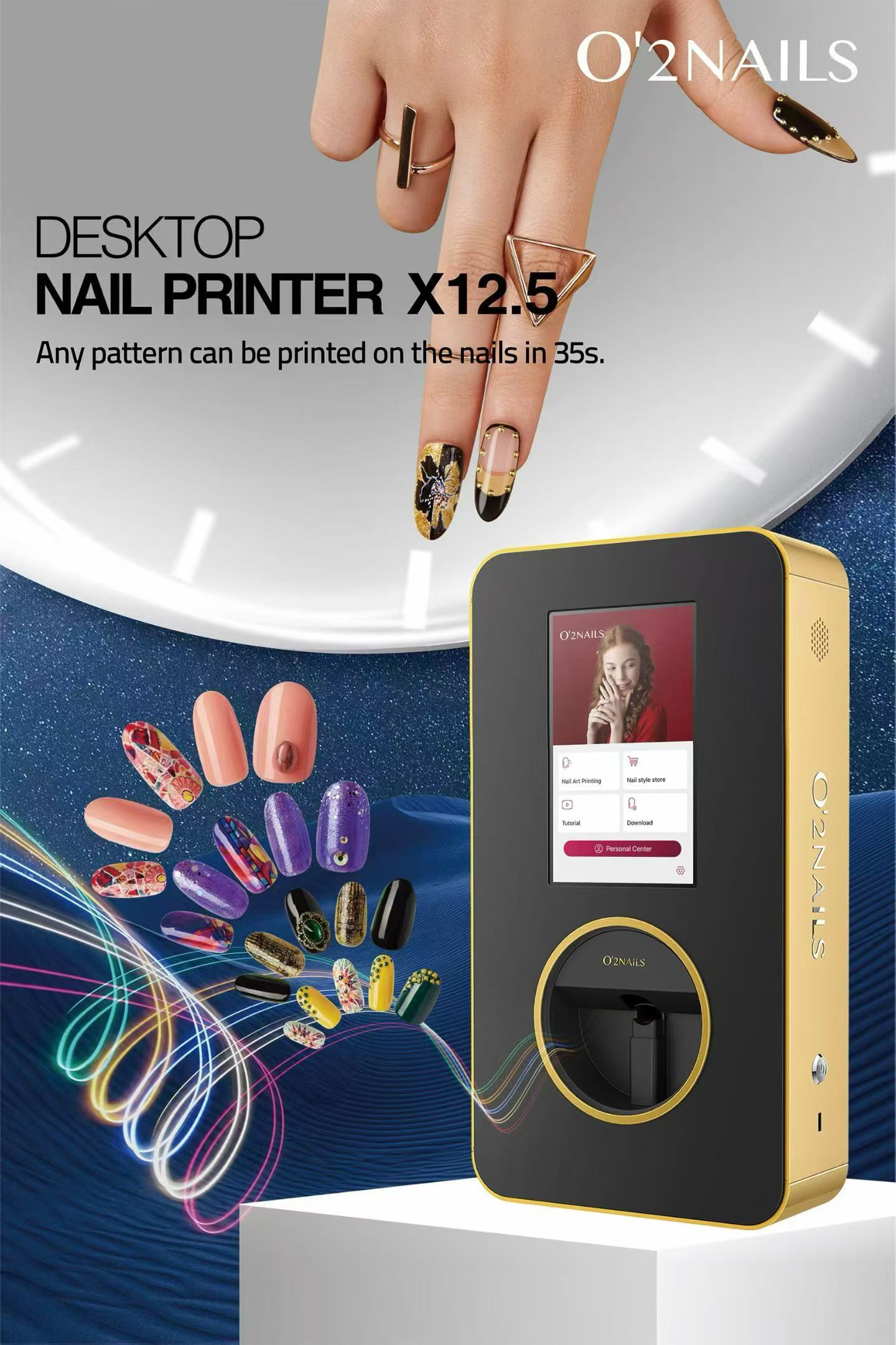 AI nail printer sample speed